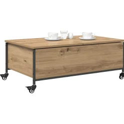 Salontafel Artisan Eiken 91 x 55 x 32 cm Bewerkt hout><noscript><img width=
