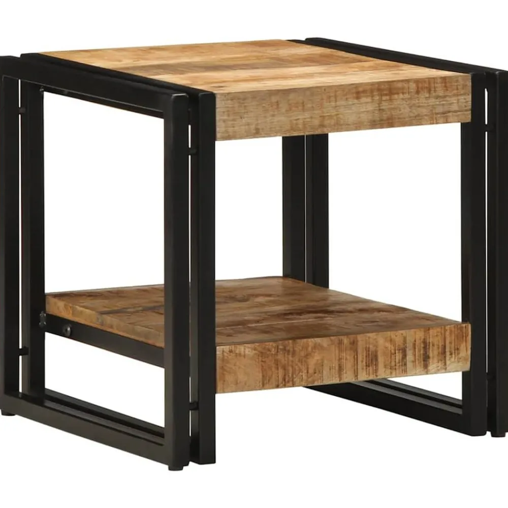 Salontafel Bruin 40 x 40 x 38 cm Massief Mango Hout>vidaXL Outlet