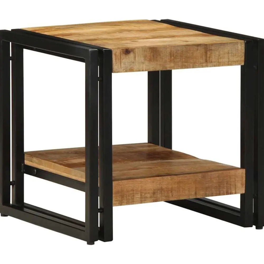 Salontafel Bruin 40 x 40 x 38 cm Massief Mango Hout>vidaXL Outlet