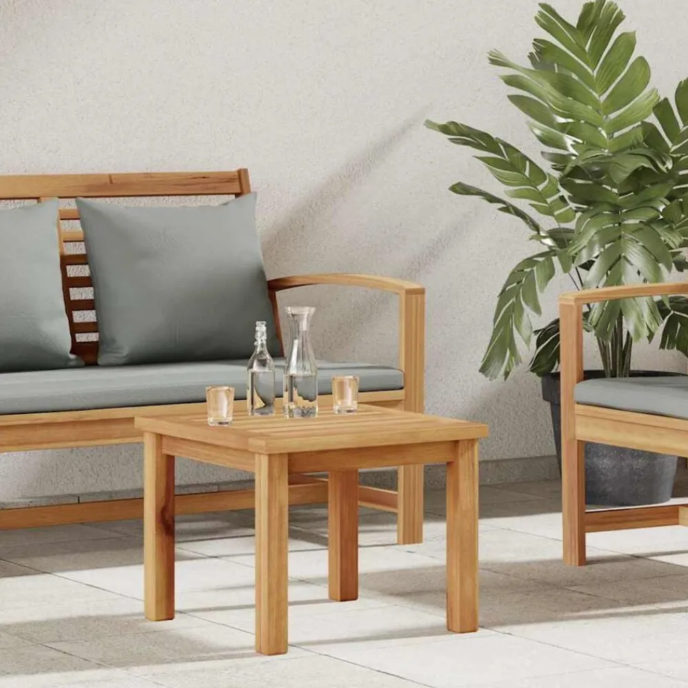 Tuinmeubelen*vidaXL Salontafel Bruin 45 x 45 x 36 cm Massief Teakhout