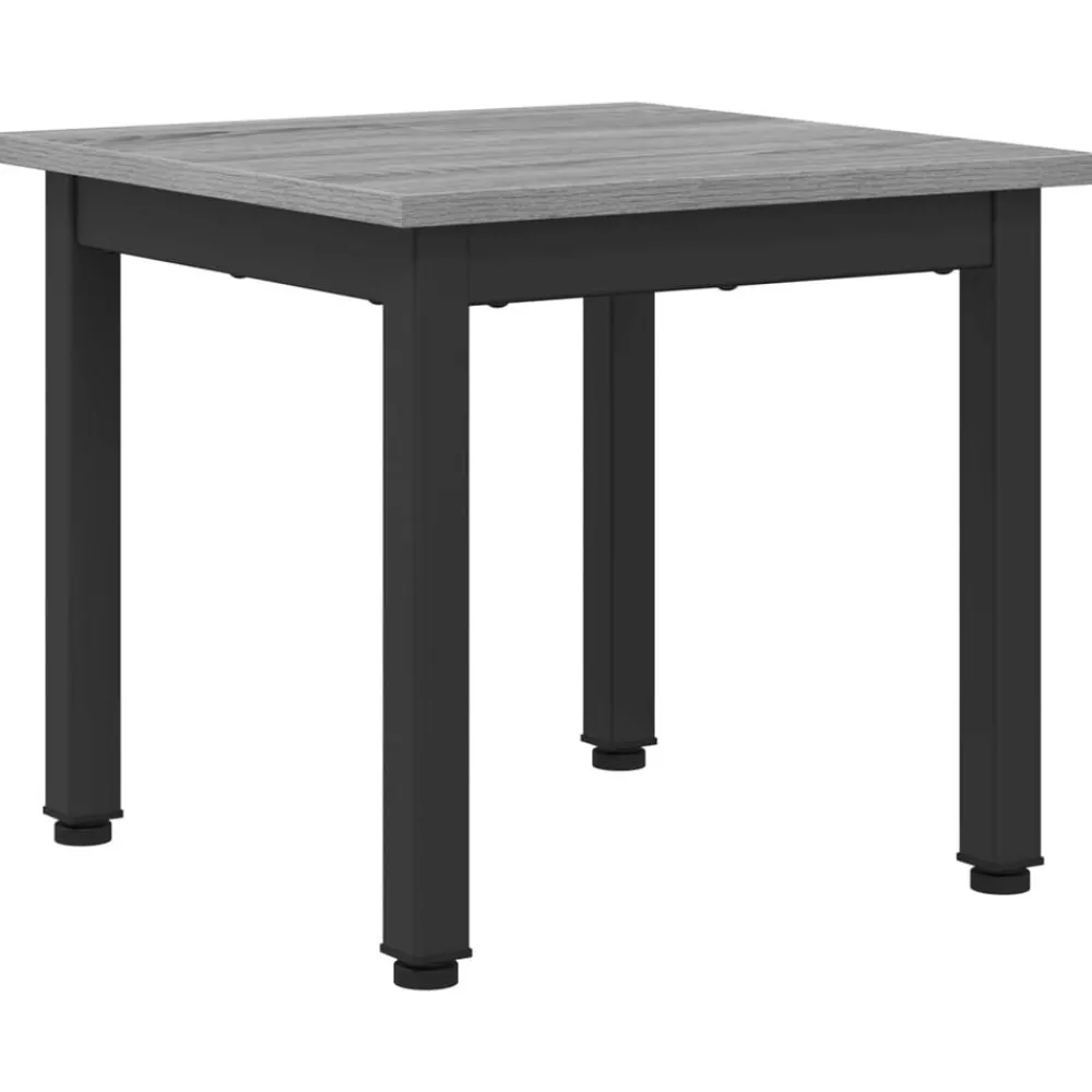 Tafels*vidaXL Salontafel 40 x 40 x 36 cm Bewerkt hout Grijs sonoma