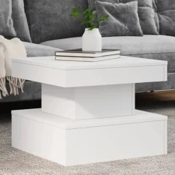 Salontafel met LED-verlichting 50x50x40 cm>vidaXL New