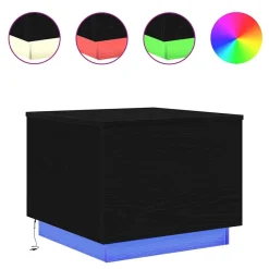 Salontafel met LED-verlichting 50x50x40 cm kleurig><noscript><img width=