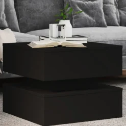 Salontafel met LED-verlichting 50x50x40 cm>vidaXL Outlet