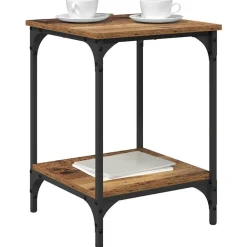 Tafels*vidaXL Salontafel 40 x 40 x 55 cm Bewerkt hout Oud hout