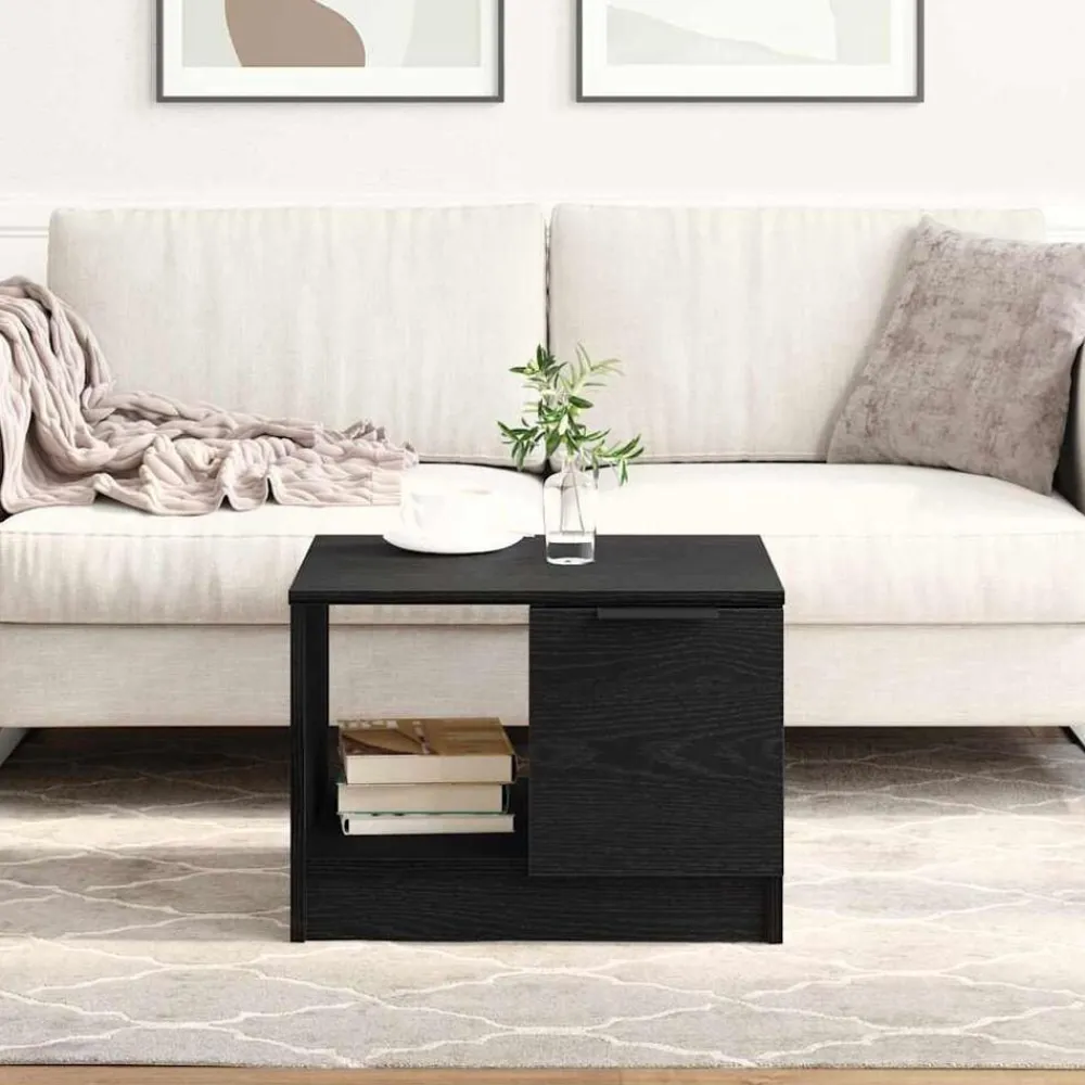 Salontafel with Drawer 50 x 50 x 36 cm Bewerkt hout>vidaXL Sale