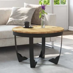 Salontafel 60x40 cm massief ruw mangohout>vidaXL Hot
