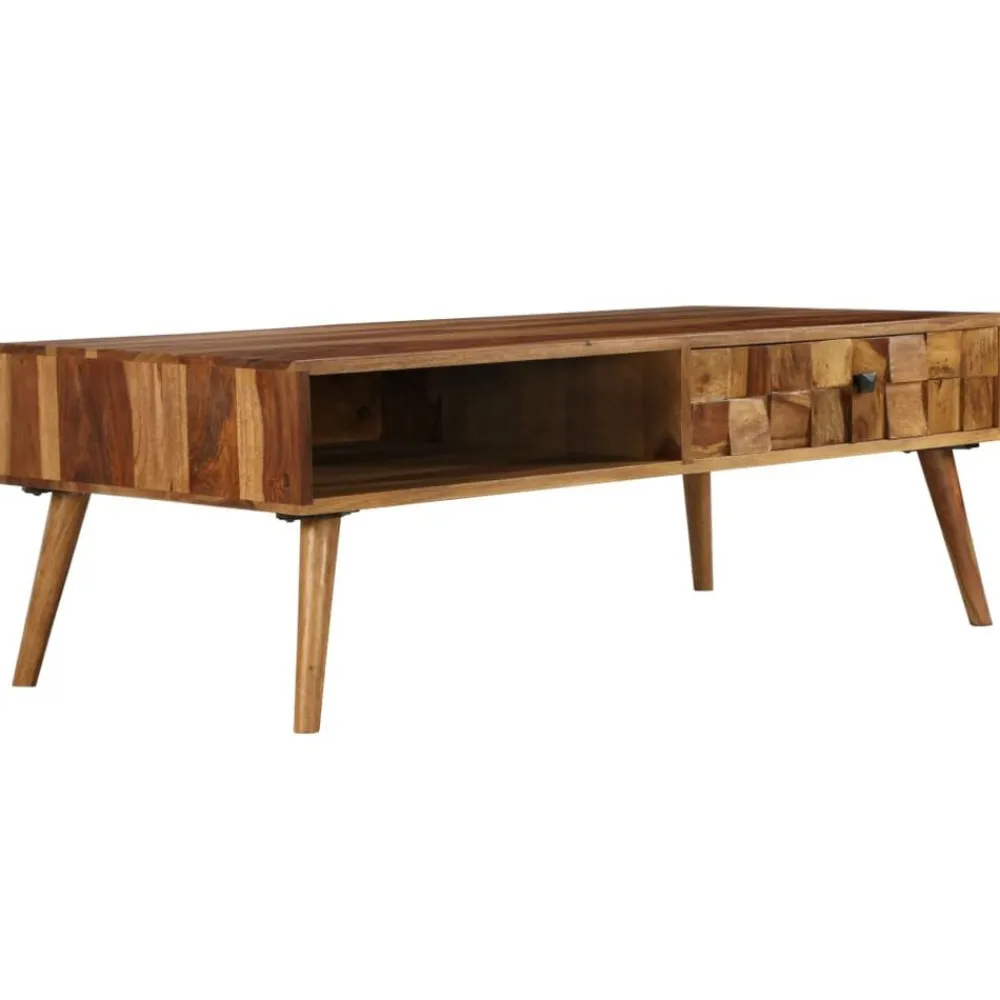 Salontafel 110x50x37 cm acaciahout met honing afwerking>vidaXL
