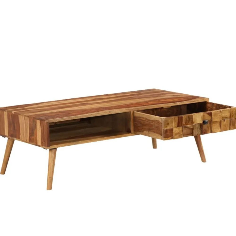 Salontafel 110x50x37 cm acaciahout met honing afwerking>vidaXL