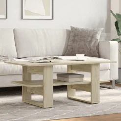 Salontafel 102x55x42 cm bewerkt hout kleurig>vidaXL Discount