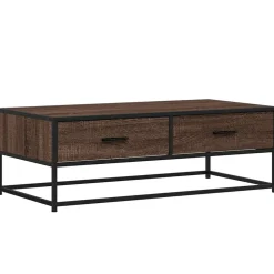 Salontafel 100x50x35 cm bewerkt hout en metaal>vidaXL Sale