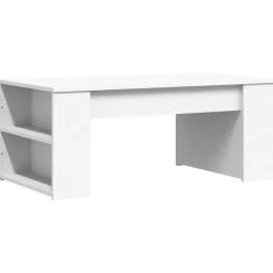 Tafels*vidaXL Salontafel 102x55x42 cm bewerkt hout Wit