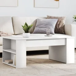 Tafels*vidaXL Salontafel 102x55x42 cm bewerkt hout Wit