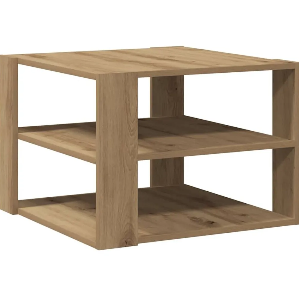 Salontafel 58x58x40 cm bewerkt hout>vidaXL New