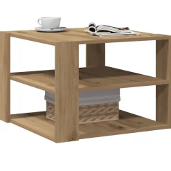 Salontafel 58x58x40 cm bewerkt hout><noscript><img width=