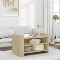 Salontafel 80x50x50 cm bewerkt hout kleurig>vidaXL Clearance