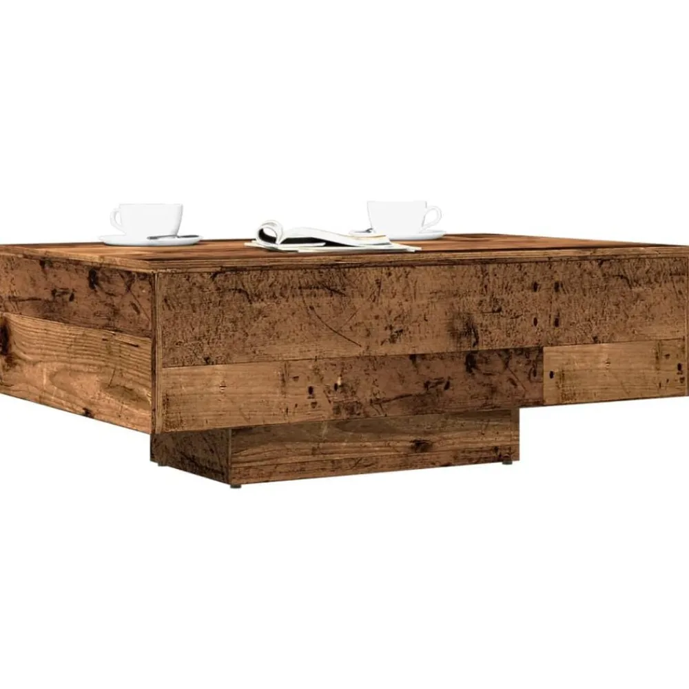 Salontafel 85x55x31 cm bewerkt hout kleurig>vidaXL