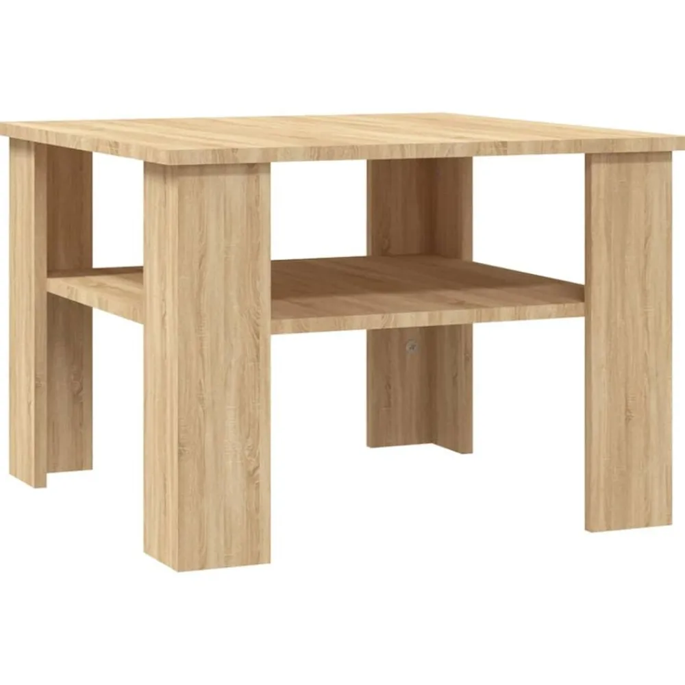 Salontafel 60x60x42 cm bewerkt hout kleurig>vidaXL Sale