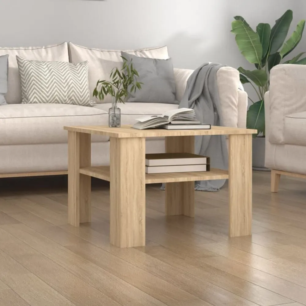 Salontafel 60x60x42 cm bewerkt hout kleurig>vidaXL Sale