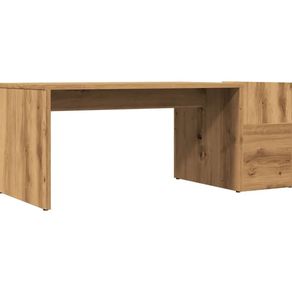 Salontafel 90x45x35 cm bewerkt hout artisan eikenkleurig>vidaXL Online