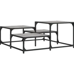 Salontafel 87,5x87,5x40 cm bewerkt hout eikenkleur>vidaXL New