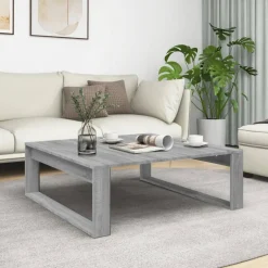 Salontafel 100x100x35 cm bewerkt hout eikenkleurig>vidaXL Online