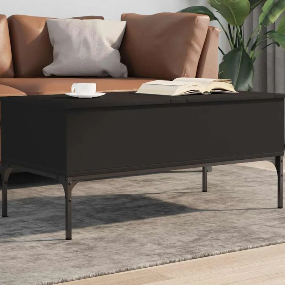 Salontafel 100x50x45 cm bewerkt hout en metaal>vidaXL