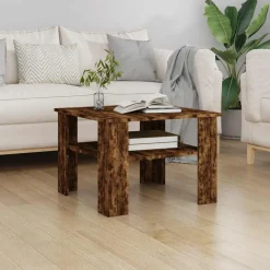 Salontafel 60x60x42 cm bewerkt hout kleurig>vidaXL Best