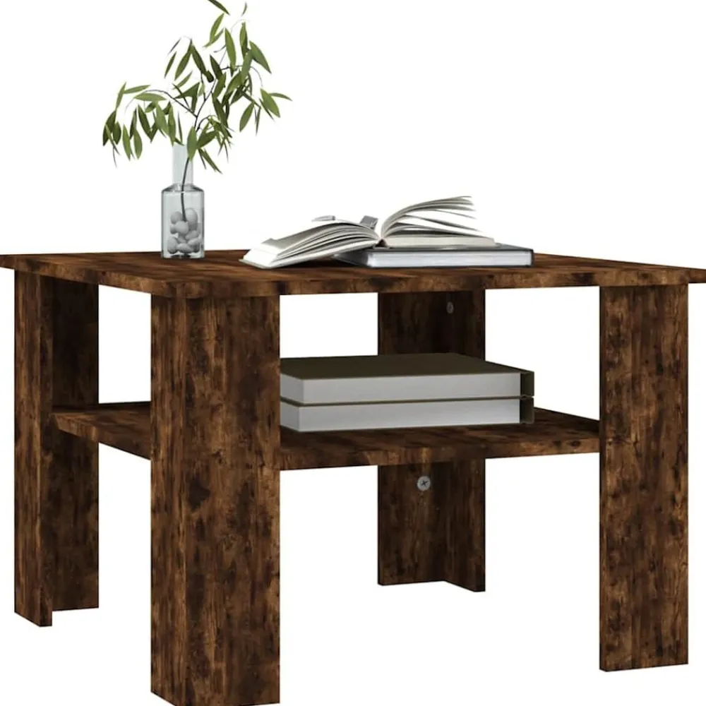 Salontafel 60x60x42 cm bewerkt hout kleurig>vidaXL Best