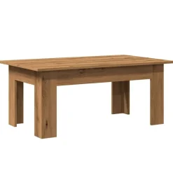 Salontafel 100x60x42 cm bewerkt hout artisanaal eikenkleur>vidaXL Best