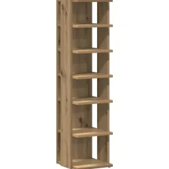Tafels*vidaXL Salontafel 55x55x42 cm bewerkt hout artisanaal eikenkleurig