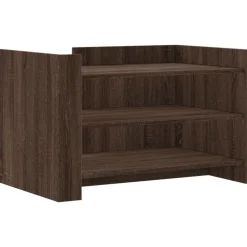 Tafels*vidaXL Salontafel 80x50x50 cm bewerkt hout bruin eikenkleur