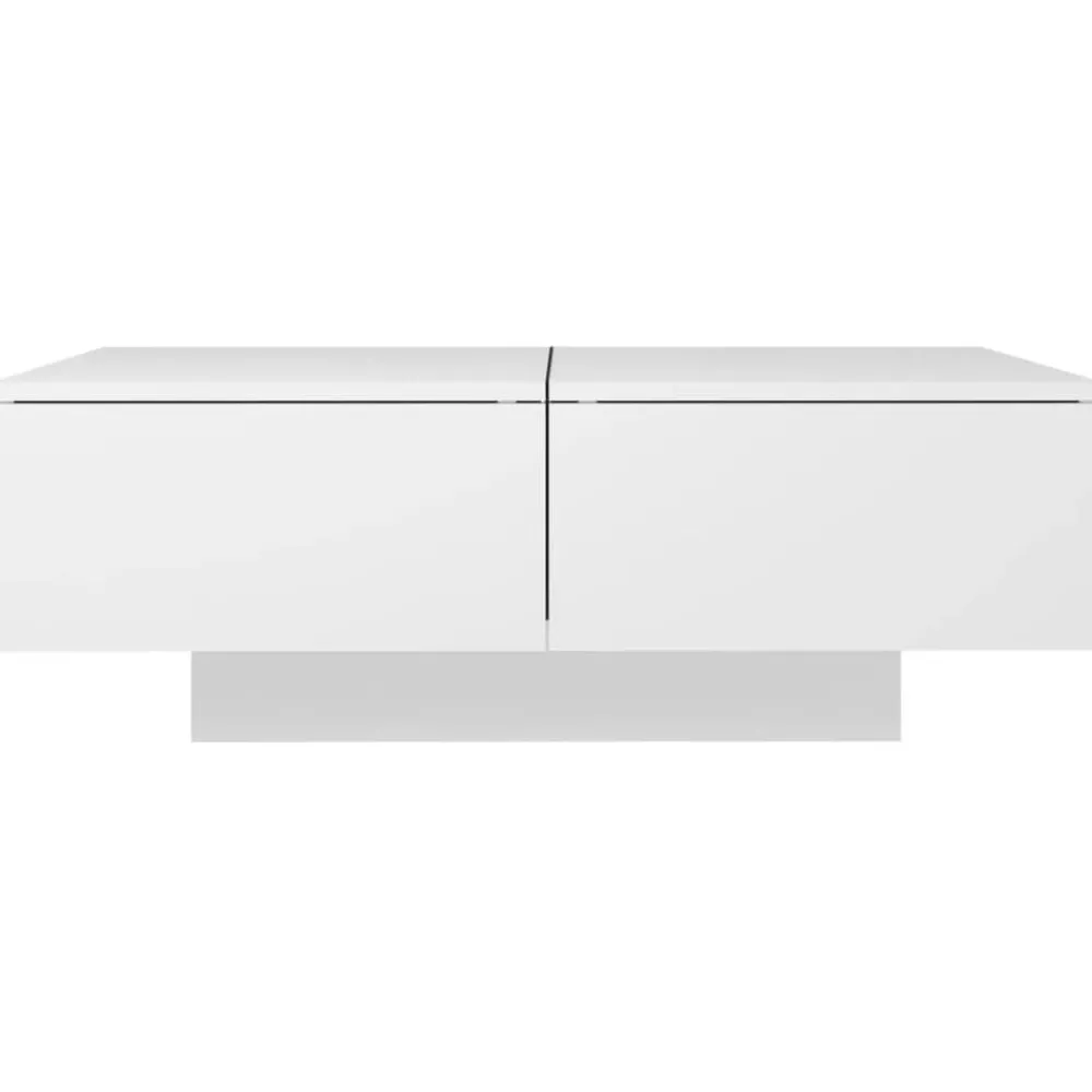 Tafels*vidaXL Salontafel 90x60x31 cm bewerkt hout Wit