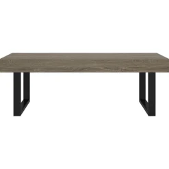 Salontafel 120x60x40 cm MDF en ijzer en zwart><noscript><img width=