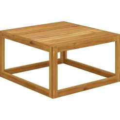 Tuinmeubelen*vidaXL Salontafel 68x68x29 cm massief acaciahout Crème