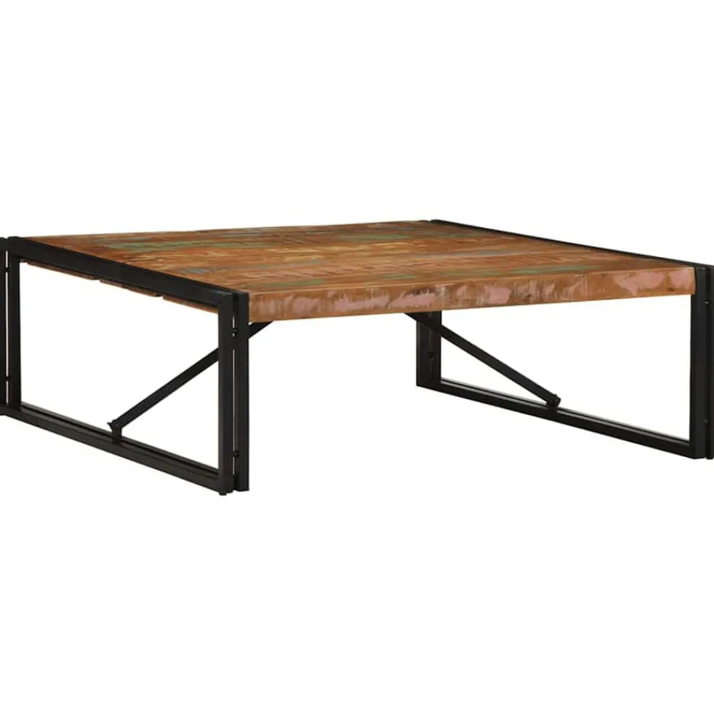 Salontafel 100x100x35 cm massief gerecycled hout meerkleurig>vidaXL Sale