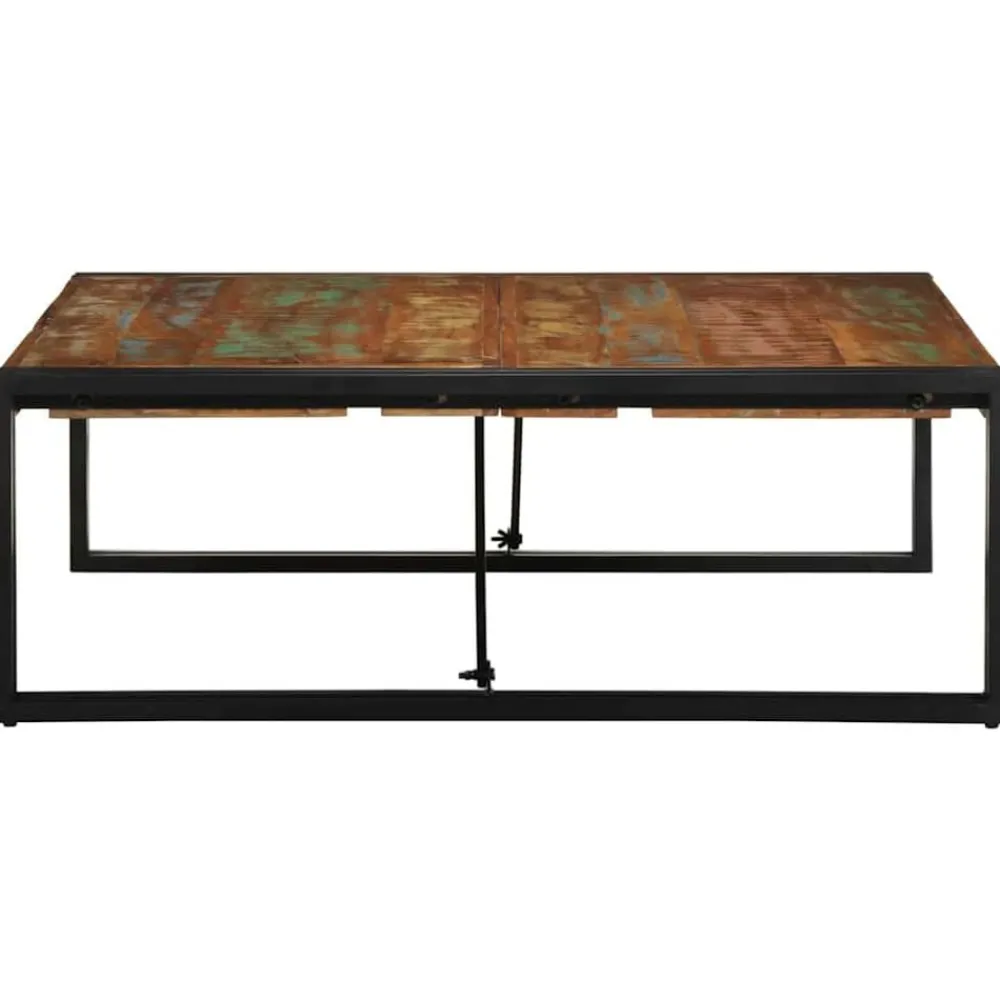 Salontafel 100x100x35 cm massief gerecycled hout meerkleurig>vidaXL Sale