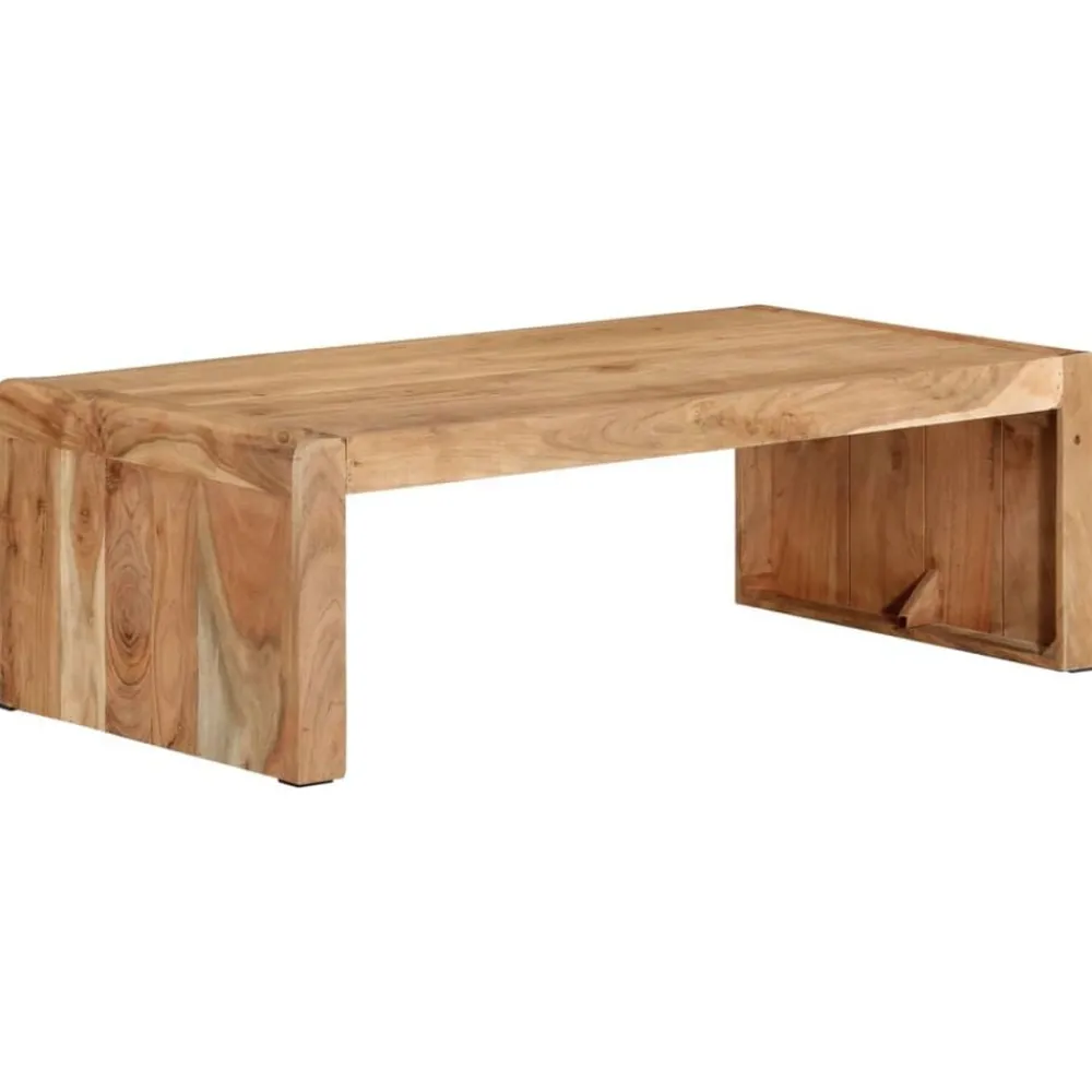 Tafels*vidaXL Salontafel 110x55x35 cm massief acaciahout