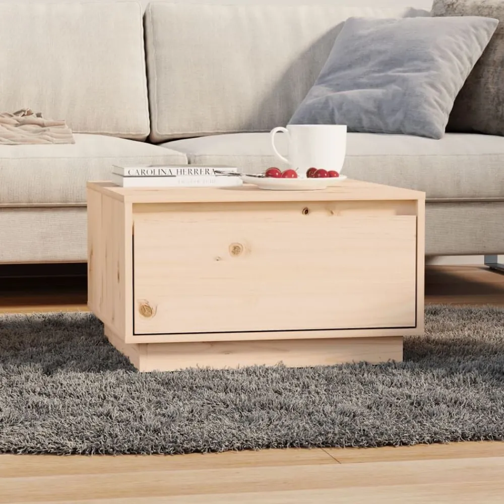 Salontafel 55x56x32 cm massief grenenhout>vidaXL Outlet