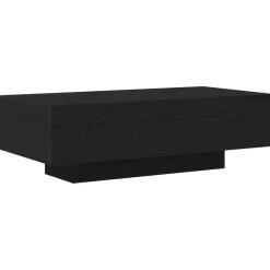 Tafels*vidaXL Salontafel 100 x 49,5 x 31 cm Bewerkt hout Zwart eiken