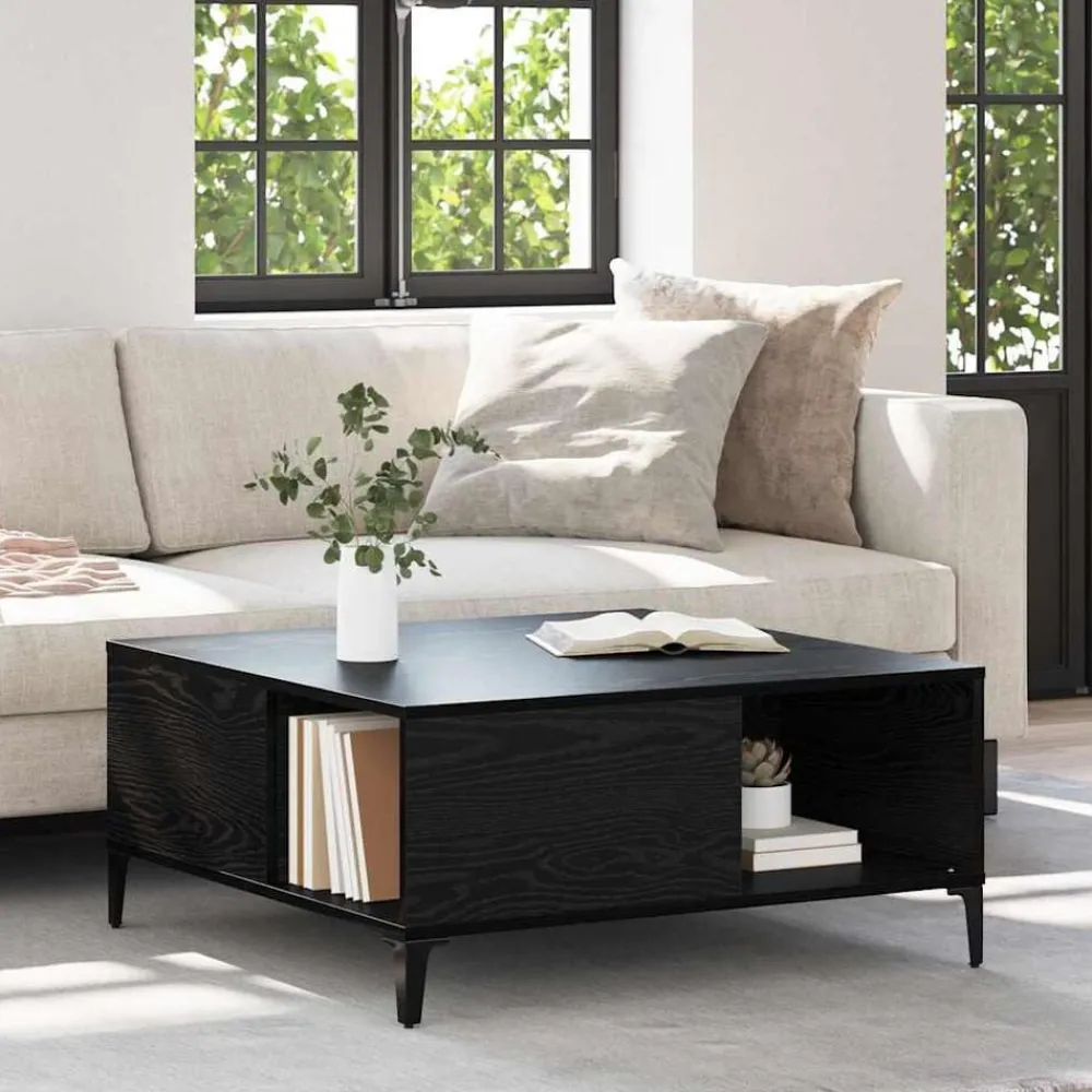 Salontafel 80 x 80 x 36,5 cm Bewerkt hout>vidaXL New