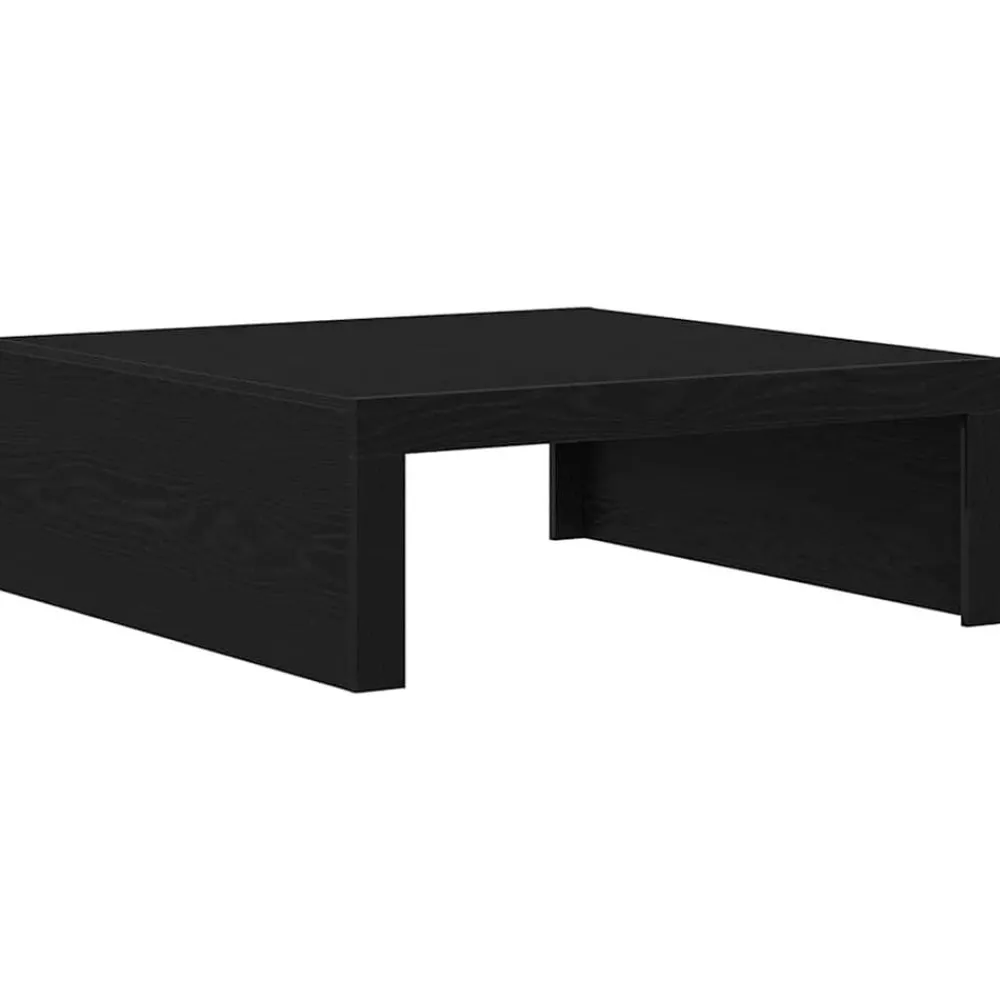 Tafels*vidaXL Salontafel 100 x 100 x 35 cm Bewerkt hout Zwart eiken