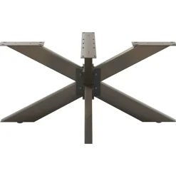 Tafelaccessoires*vidaXL Salontafelpoot spider vorm 98x58x(42-43) cm staal Naturel