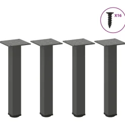 Tafelaccessoires*vidaXL Salontafelpoten 4 st 30-32 cm staal Antraciet