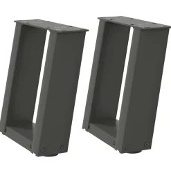 Salontafelpoten 2 st U-vormig 30x(30-31) cm staal>vidaXL New