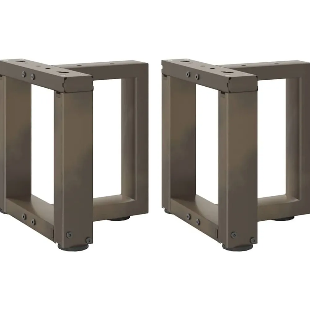 Tafelaccessoires*vidaXL Salontafelpoten 2 st T-vormig 30x25x(30-31) cm staal Naturel