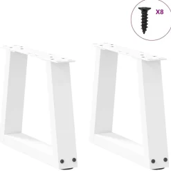 Salontafelpoten 2 st V-vormig 30x(30-31,3) cm staal><noscript><img width=