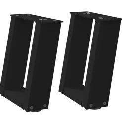 Tafelaccessoires*vidaXL Salontafelpoten 2 st U-vormig 30x(30-31) cm staal Zwart