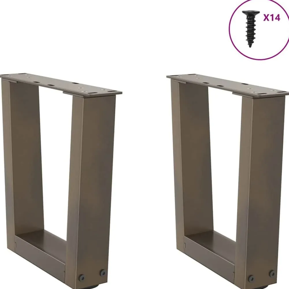Salontafelpoten 2 st V-vormig 30x(30-31,3) cm staal>vidaXL Hot