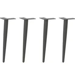 Salontafelpoten conische vorm 4 st 30-31 cm staal>vidaXL Clearance